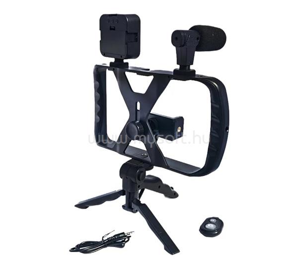 GIGAPACK GIGAPACK tripod állvány univerzális, dupla markolat, FEKETE