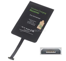 GIGAPACK GIGAPACK Wireless töltő adapter fogadóegység, felső microUSB töltőcsatlakozó, FEKETE GP-66871 small