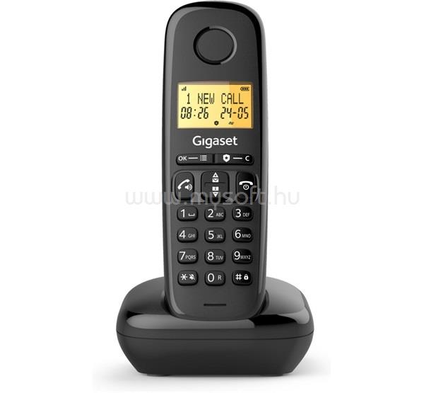 GIGASET BASIC 100A telefon készülék vezeték nélküli, DECT, FEKETE
