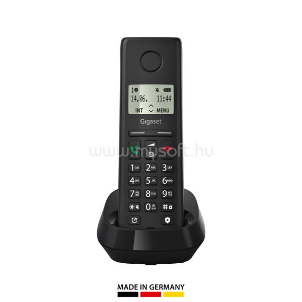GIGASET PURE 200 telefon készülék vezeték nélküli, DECT, FEKETE