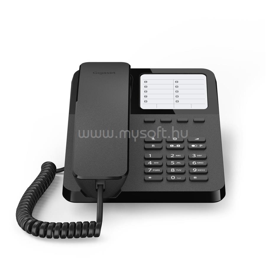 GIGASET DESK 400 telefon (fekete)