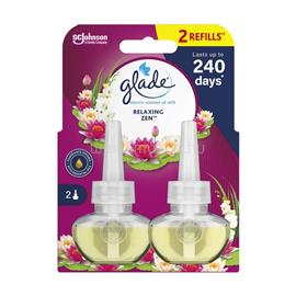 GLADE Légfrissítő elektromos utántöltő 2x20 ml GladeR Relaxing Zen/Japán kert GLADE_58787 small