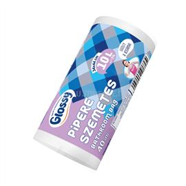 GLOSSY Szemeteszsák pipere 10 liter 34 x 44 cm 40 db/tekercs fehér GLOSSY_60108 small