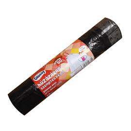 GLOSSY Szemeteszsák zárószalagos 60 liter 58 x 68 cm 10 db/tekercs Glossy fekete GLOSSY_54195 small