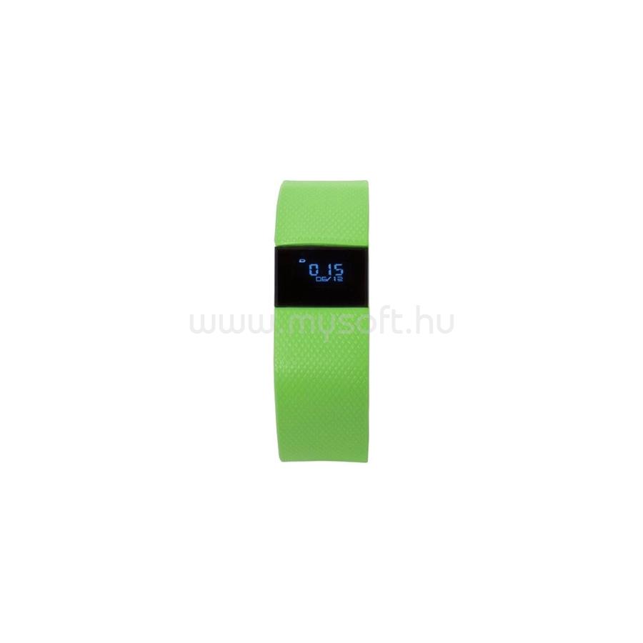 GOCLEVER Smart Band fit okosóra, lépésszámláló; 240x20 kijelző ZÖLD