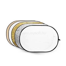 GODOX 5-in-1 Gold, Silver, Soft Gold, White, Transparent Reflector disc - 60x90cm (RFT-06) GODOX_6952344201299 small