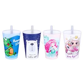 GONDOL IRIS BONNY STRAW pohár szívószállal 400ml G-258 G-258 small