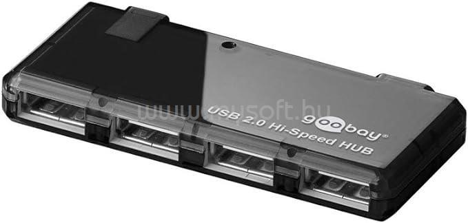 GOOBAY 4 portos USB 2.0 Hi Speed HUB (fekete)