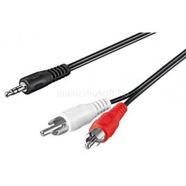 GOOBAY Audiokábel AUX-adapter, 3,5 mm-es dugó - sztereó RCA dugó 1.5m GOOBAY_50018 small