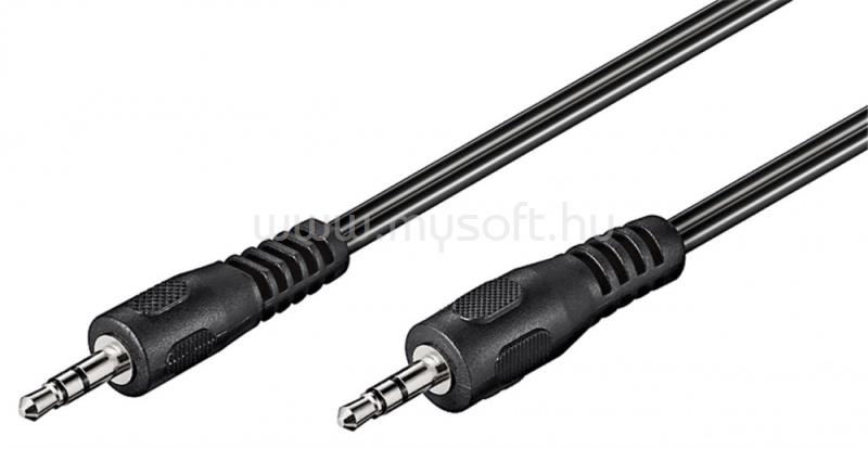 GOOBAY AUX audio csatlakozókábel, 3,5 mm-es sztereó, lapos kábel