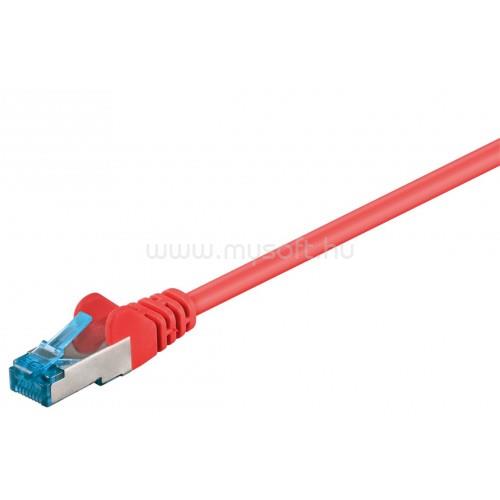 GOOBAY CAT 6A patch kábel, S/FTP (PiMF), piros 7.5m
