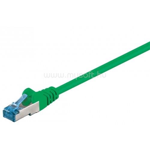 GOOBAY CAT 6A patch kábel, S/FTP (PiMF) zöld 7.5m