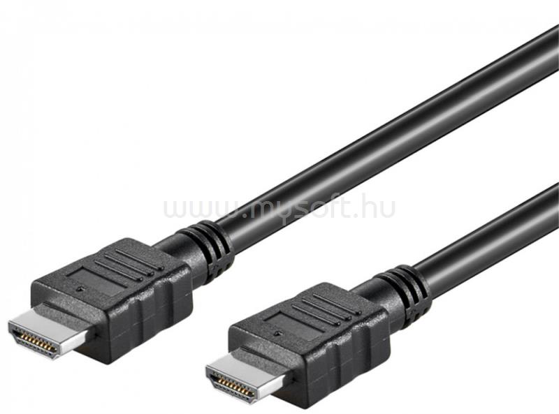 GOOBAY kábel HDMI (apa) - HDMI (apa)  15 m (v1.4, 4k 30Hz), nikkel bevonatú csatlakozó