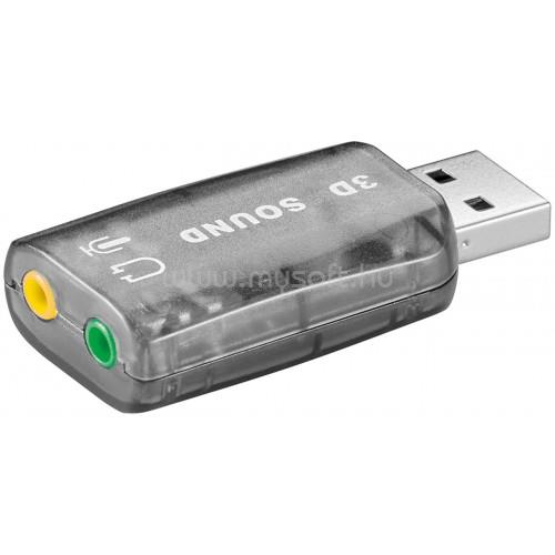 GOOBAY USB 2.0 hangkártya átlátszó