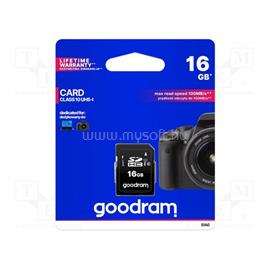 GOODRAM Memóriakártya SDHC 16GB CL10 UHS-I U1 S1A0-0160R12 small