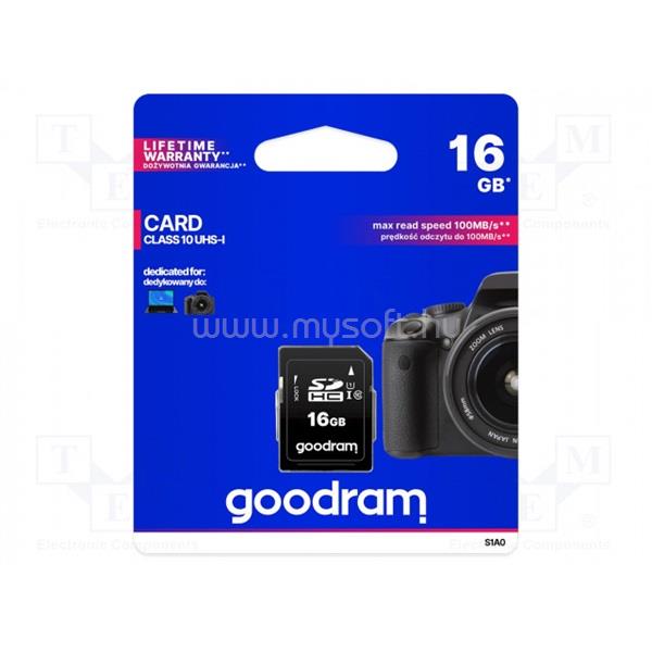 GOODRAM Memóriakártya SDHC 16GB CL10 UHS-I U1