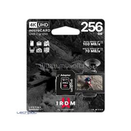 GOODRAM Memóriakártya SDXC 256GB UHS-I U3 V30 + adapter IR-M3AA-2560R12 small