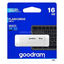GOODRAM Pendrive 16GB, UME2 USB 2.0, Fehér UME2-0160W0R11 small