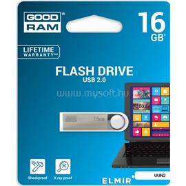 GOODRAM Pendrive 16GB, UUN2 USB 2.0, Szürke UUN2-0160S0R11 small