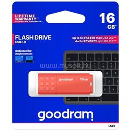GOODRAM Pendrive 16GB UME3 USB 3.0, Narancs UME3-0160O0R11 small