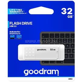 GOODRAM Pendrive 32GB, UME2 USB 2.0, Fehér UME2-0320W0R11 small