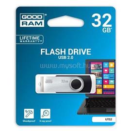 GOODRAM Pendrive 32GB, UTS2 USB 2.0, Fekete UTS2-0320K0R11 small