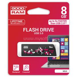 GOODRAM Pendrive 8GB, UCL3 USB 3.0, Fekete UCL3-0080K0R11 small