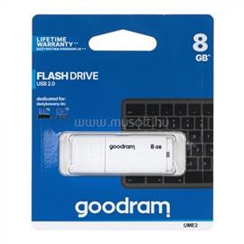 GOODRAM Pendrive 8GB, UME2 USB 2.0, Fehér UME2-0080W0R11 small