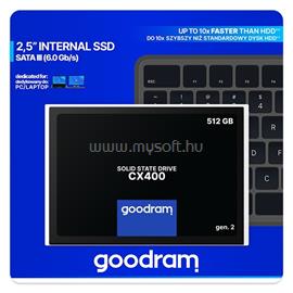 GOODRAM SSD 512GB 2.5" SATA3 CX400 Gen.2. SSDPR-CX400-512-G2 small