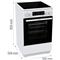 GORENJE GEC5C42WG fehér, szabadonálló, kerámialapos, elektromos, főzőzóna: 4, sütő:70L, grill, tűzhely GORENJE_740534 small