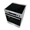 GORENJE GECS6C70XPA inox-fekete, szabdonálló, kerámialapos, főzőzóna:4, sütőtér:71L, tűzhely GORENJE_740939 small