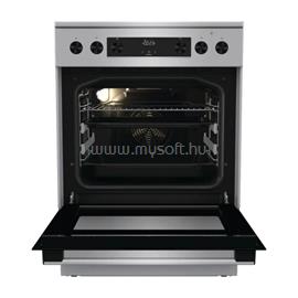 GORENJE GECS6C70XPA inox-fekete, szabdonálló, kerámialapos, főzőzóna:4, sütőtér:71L, tűzhely GORENJE_740939 small
