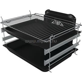 GORENJE GECS6C70XPA inox-fekete, szabdonálló, kerámialapos, főzőzóna:4, sütőtér:71L, tűzhely GORENJE_740939 small