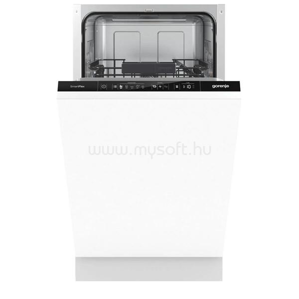 GORENJE GV541D10 programok száma: 5, keskeny beépíthető, 9 terítékes mosogatógép