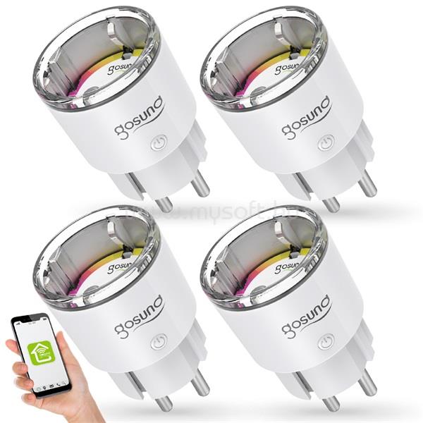 GOSUND NITEBIRD EP2 4 db-os kompakt méretű Smart Wi-Fi-s okos aljzat