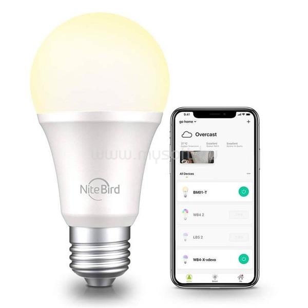 GOSUND NITEBIRD WB2 Smart WI-FI-s fehér LED izzó E27 / 230V / 8W