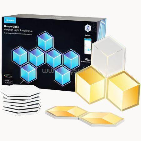 GOVEE Glide Hexagon Light Panels Ultra 7 Pack Hang + Wifi + Bluetooth vezérlésel