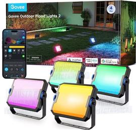 GOVEE kültéri FLood Lights Wi-Fi+BLE+RGBICWW 4 db-os GOVH8057 small