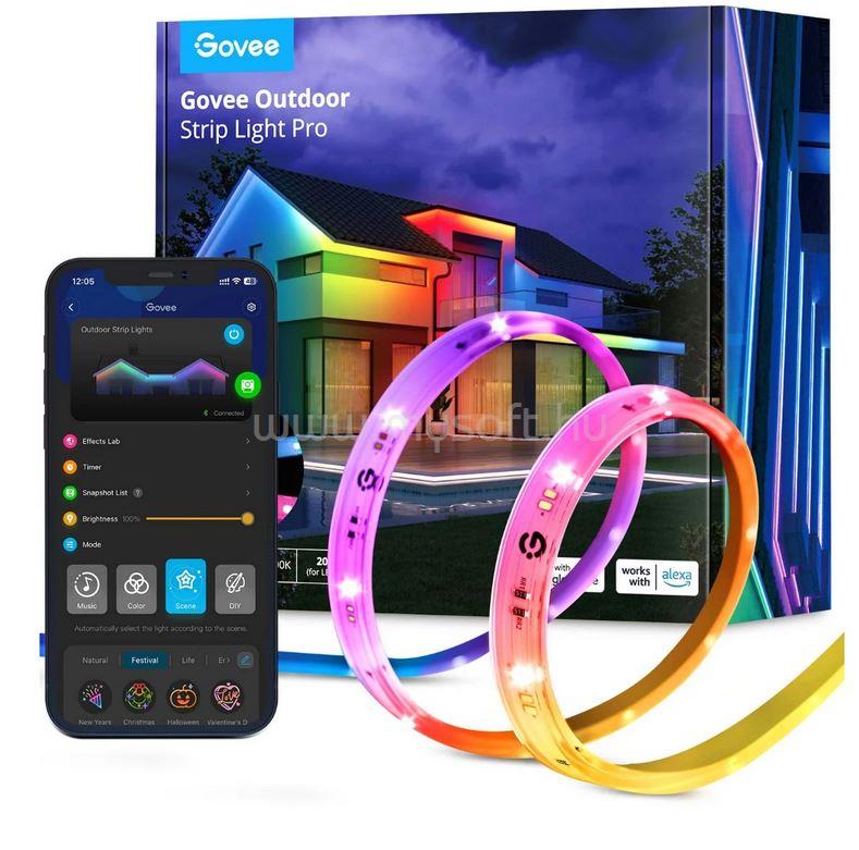 GOVEE Phantasy Kültéri LED RGBIC Szalag (10m)