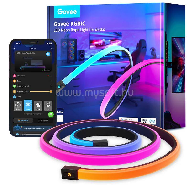 GOVEE RGBIC LED neon neon kötélfények íróasztalokhoz