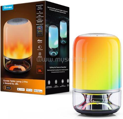 GOVEE RGBICWW asztali lámpa 2 Pro JBL Hangszóróval Hang + Wifi + Bluetooth vezérlésel