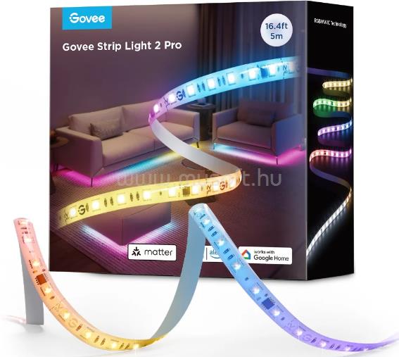 GOVEE Strip Light 2 Pro neon szalag - 5M Wifi +Bluetooth csatlakozás