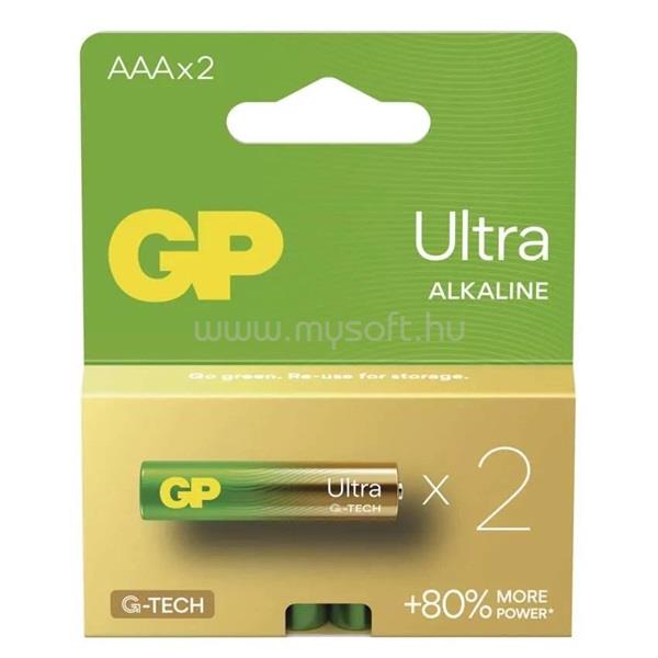 GP BATTERIES GP B02112 Ultra alkáli elem AAA (LR03) 2db/bliszter