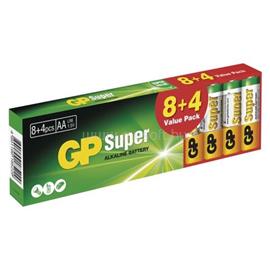 GP BATTERIES GP B1320T Super alkáli  AA (LR03) ceruza elem 8+4db/bliszter B1320T small