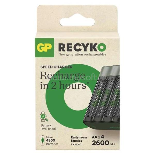 GP BATTERIES GP B50457 Speed M452 + 4xAA ReCyko 2600mAh akkumulátor töltő