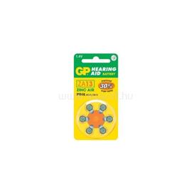 GP BATTERIES GP Hearing Aid ZA13 (7000ZD, PR48) Cink-levegő hallókészülék elem 6db/bliszter B3513 small