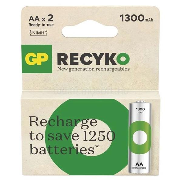 GP BATTERIES GP ReCyko NiMH Akkumulátor HR6 (AA) 1300mAh 2db