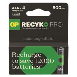 GP BATTERIES GP ReCyko Pro NiMH Akkumulátor HR03 (AAA) 4db B26184 small