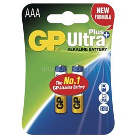 GP BATTERIES GP Ultra Plus AAA (LR03) alkáli mikro ceruza  elem 2db/bliszter B17112 small