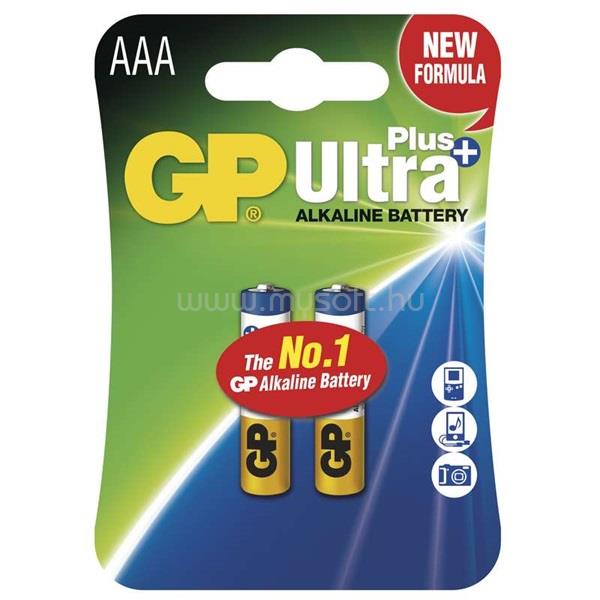 GP BATTERIES GP Ultra Plus AAA (LR03) alkáli mikro ceruza  elem 2db/bliszter